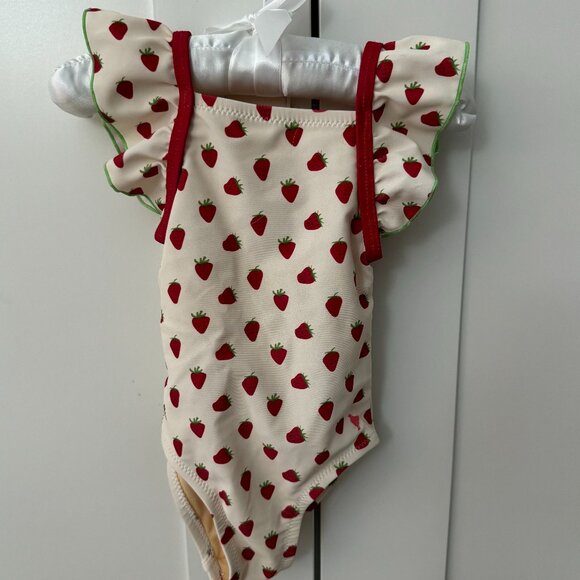 Baby Girl Strawberry Tart First Bathing Suit - Picture 1 of 2